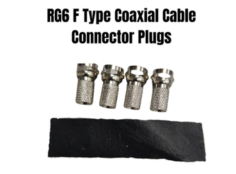 RG6 F TYPE COAXIAL CABLE CONNECTOR PLUGS 4PCS/PACK TVCN202