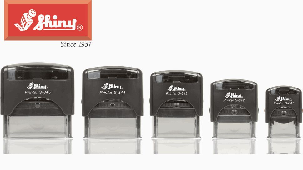 SHINY SELF-INKING c/w rubber stamp