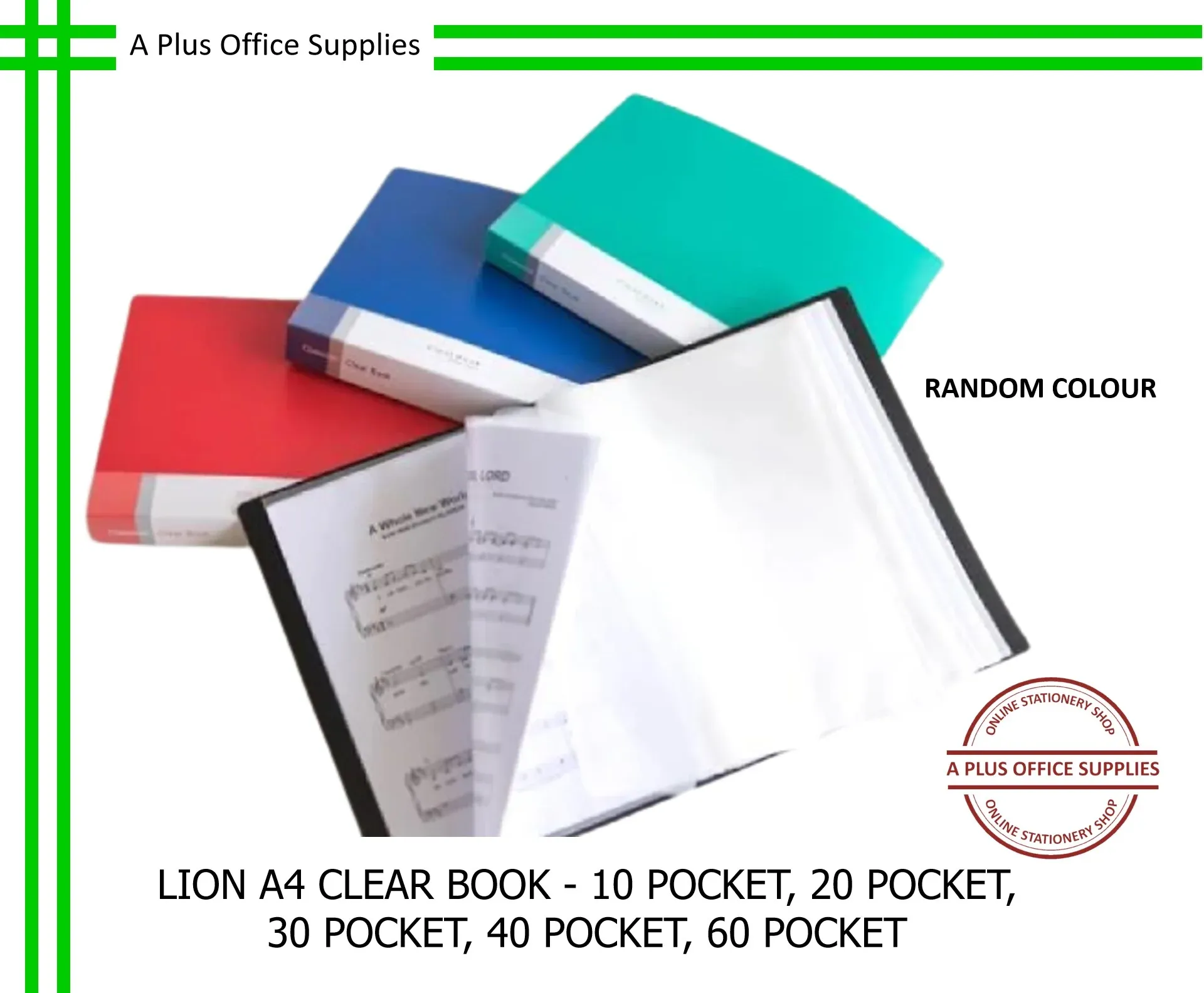 LION A4 Clear Book / Fail Dokumen