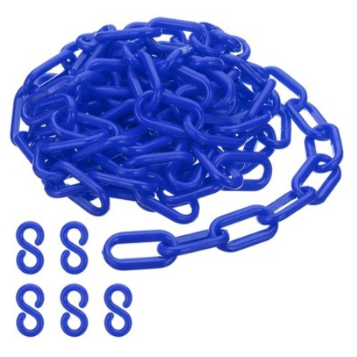 PICASAF PLASTIC CHAIN LINK 6MM X 25 METER l RANTAI PLASTIK l 塑料链条-BLUE