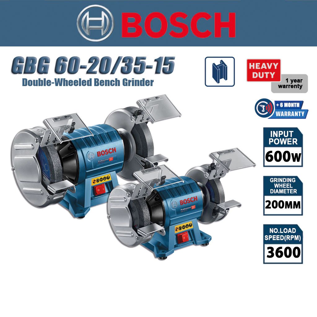 BOSCH Professional Double Wheeled Bench Grinder GBG 35-15/GBG 60-20