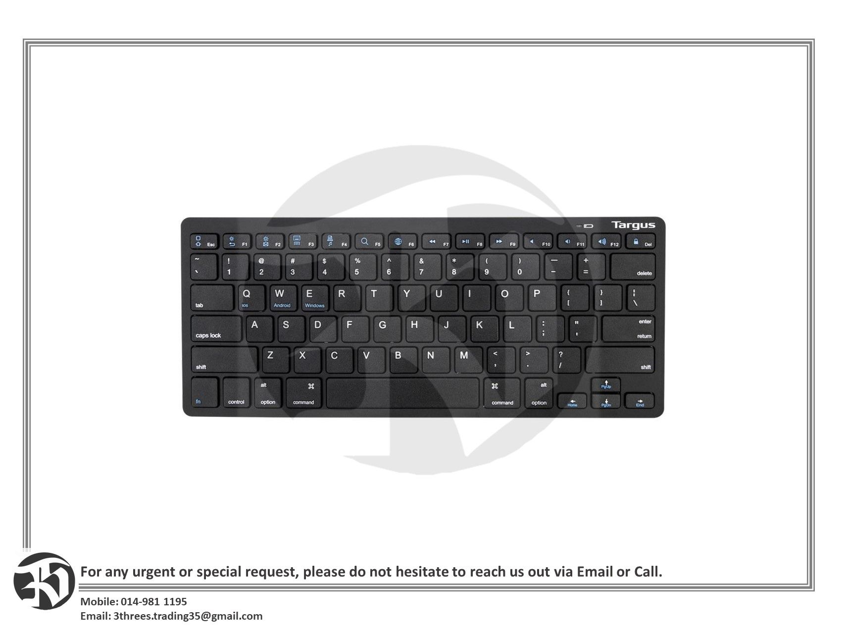 Targus KB55 Multi-Platform Bluetooth Keyboard