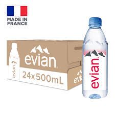 evian Natural Mineral Water (24 x 500ml Case)