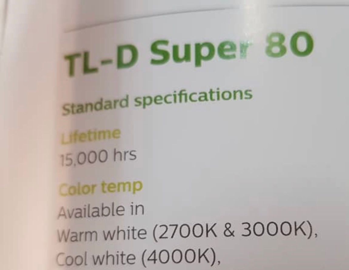 Fluorescent Tube Cool White (Philips) Size 4 Foot