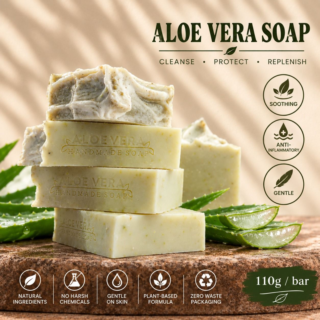 Handmade Aloe Vera Soap