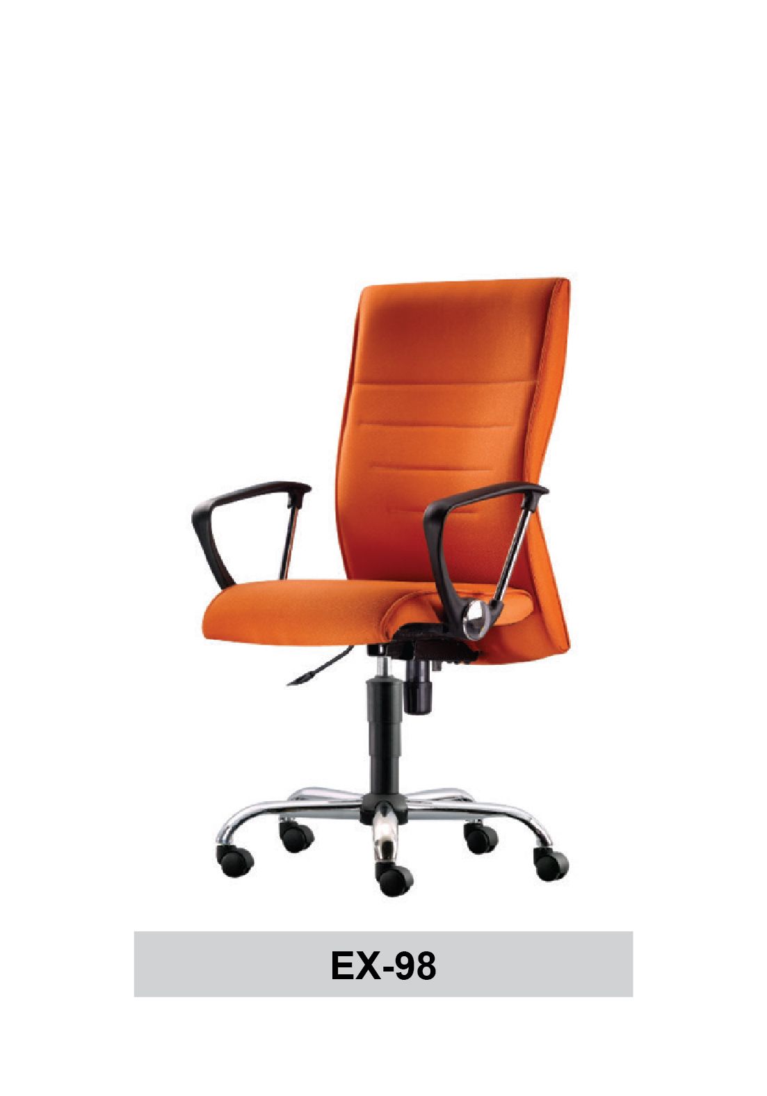Gardenia EX-98 ERGONOMIC EXECUTIVE MEDIUM BACK FABRIC CHAIR - FABRIC / Gardenia / MEDIUM BACK CHAIR / OFFICE CHAIR / ERGONOMIC OFFICE CHAIR / ERGONOMIC FABRIC CHAIR / FABRIC CHAIR / EXECUTIVE CHAIR / EX-98 / CHAIR