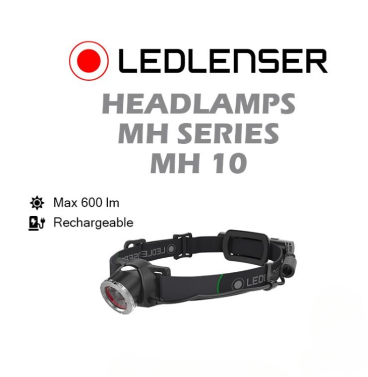 LEDLENSER RECHARGEABLE HEADLAMPS MH10