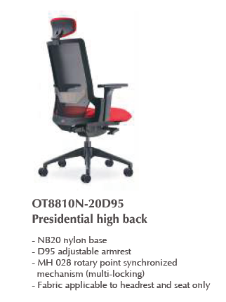 NEXUS OTIS PRESIDENTIAL HIGH BACK CHAIR - OT8810N-20D95