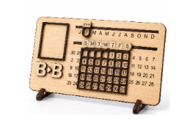 Adjustable Calender 26cm X 13.5cm
