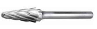 Temo Carbide Burr - L1630 8mm Shank Aluma Cut Conical 14潞