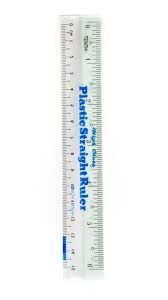 OEM Half White Plastic Ruler 15cm