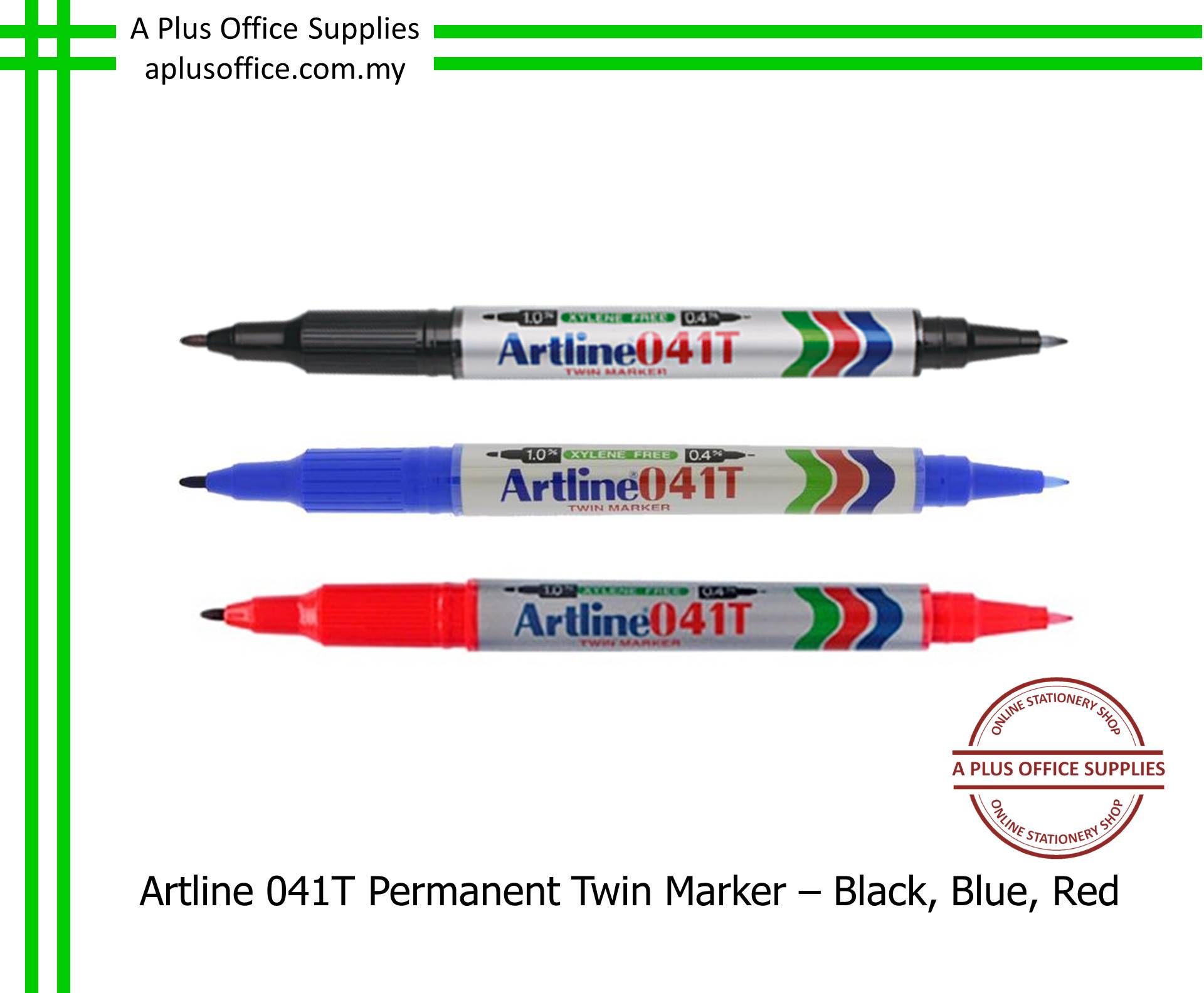 ARTLINE EK-041T Permanent Twin Marker / Penanda Dakwat Kekal