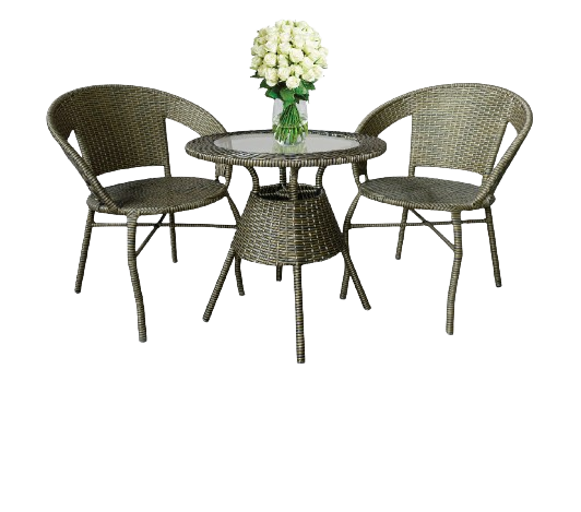WOS ROUND SHAPE GARDEN TABLE/ CAFE TABLE/ 4 IN 1 TABLE/ DISCUSSION CHAIR/GARDEN CHAIR/WATER RESISTANCE TABLE