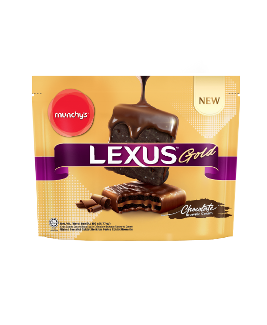 Lexus Gold Choc Coated Chocolate Brownie 192 g x 12