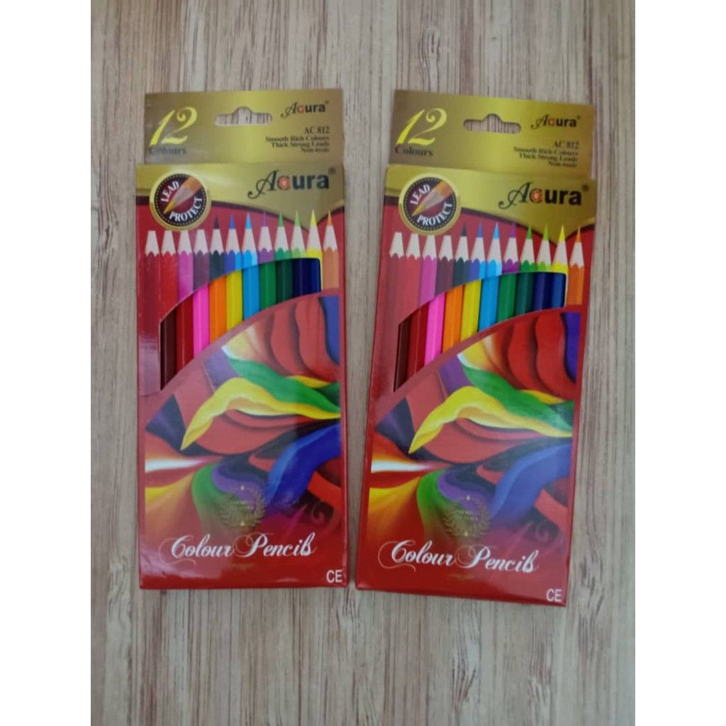 ACURA COLOUR PENCIL LONG AC-812 12BOX/PAC