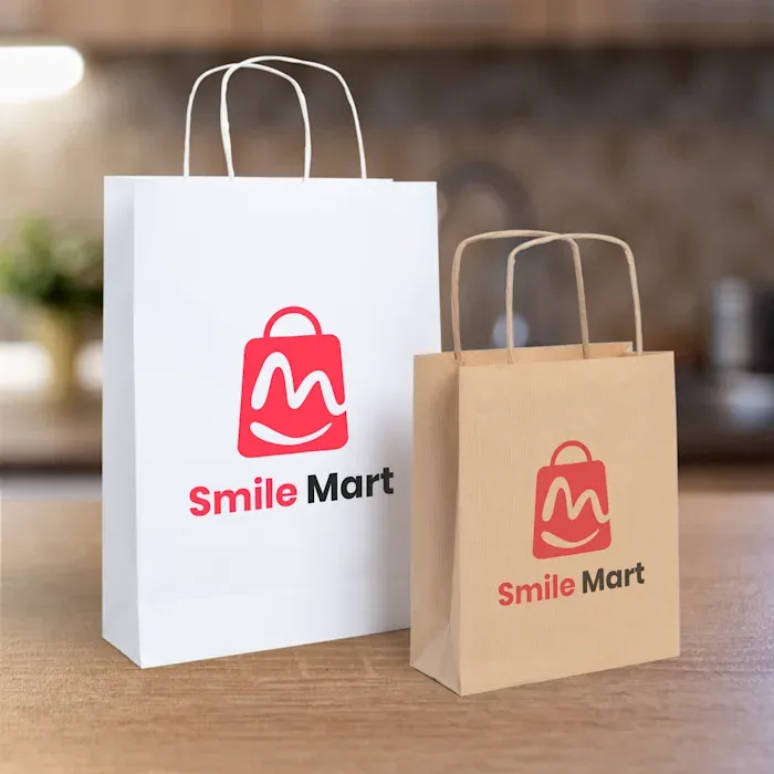 PAPER BAG WITH PRINT LOGO