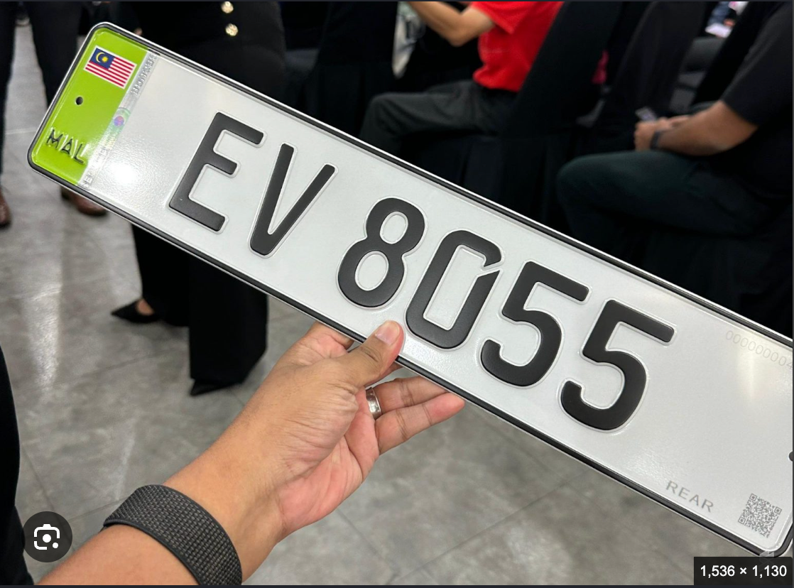 Car Number Plate - EV
