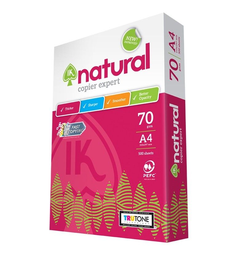 (For KK) A4 Paper IK NATURAL 70GSM (500sheets)