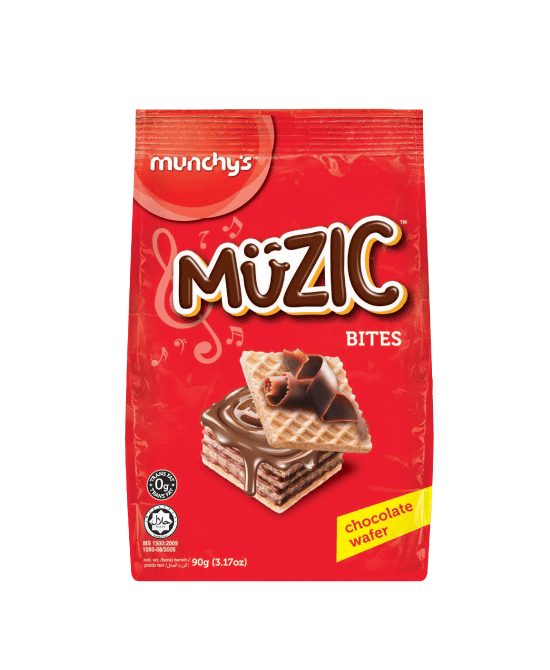 (Loose Pack) Muzic Chocolate Wafer Bites 90 g
