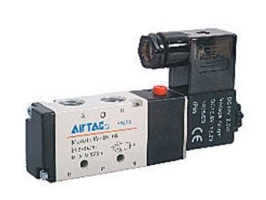 AirTAC 4V310-10 3/8鈥�AC220V Pneumatic 5/2 Way Single Solenoid Valve