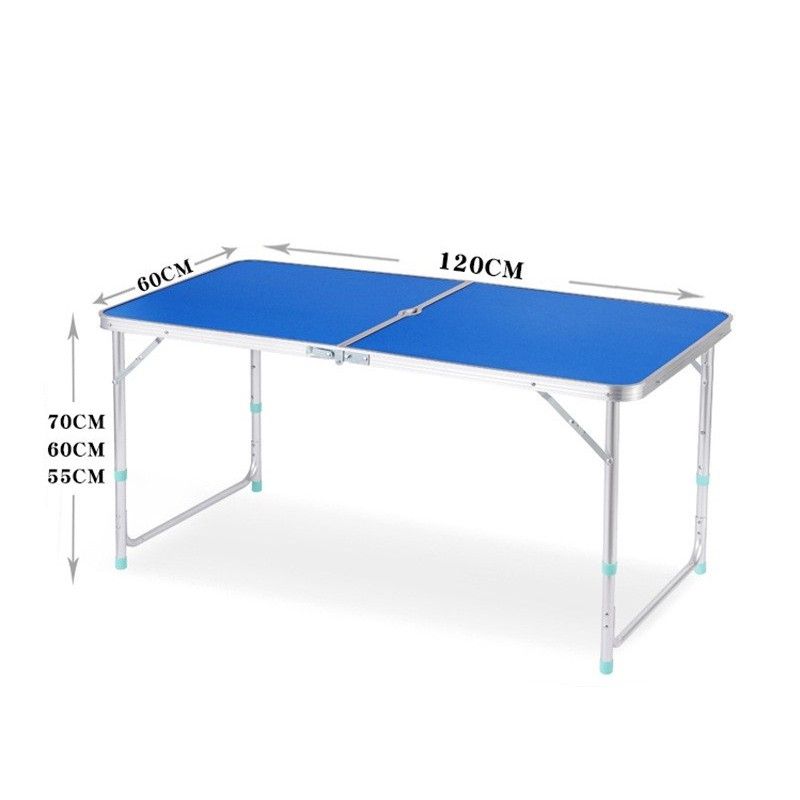 Portable Foldable Table Extra Light Weight (120(L) ×60(W) x (55/60/70)H cm)
