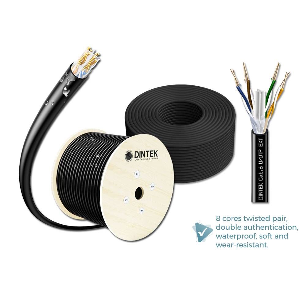 DINTEK POWERMAX 4P CAT.6 U/UTP 23AWG PE GEL FILLED CABLE