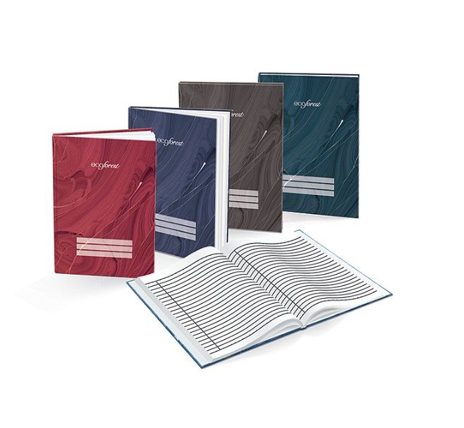 Ecoforest Hard Cover Quarto Book F5 50gsm (120 Pages)