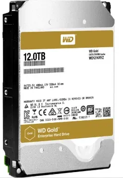 WESTERN DIGITAL 3.5 INCH RE4 12TB 7200RPM 256MB SATA III GOLD CAVIAR RAID EDITION WD121KRYZ