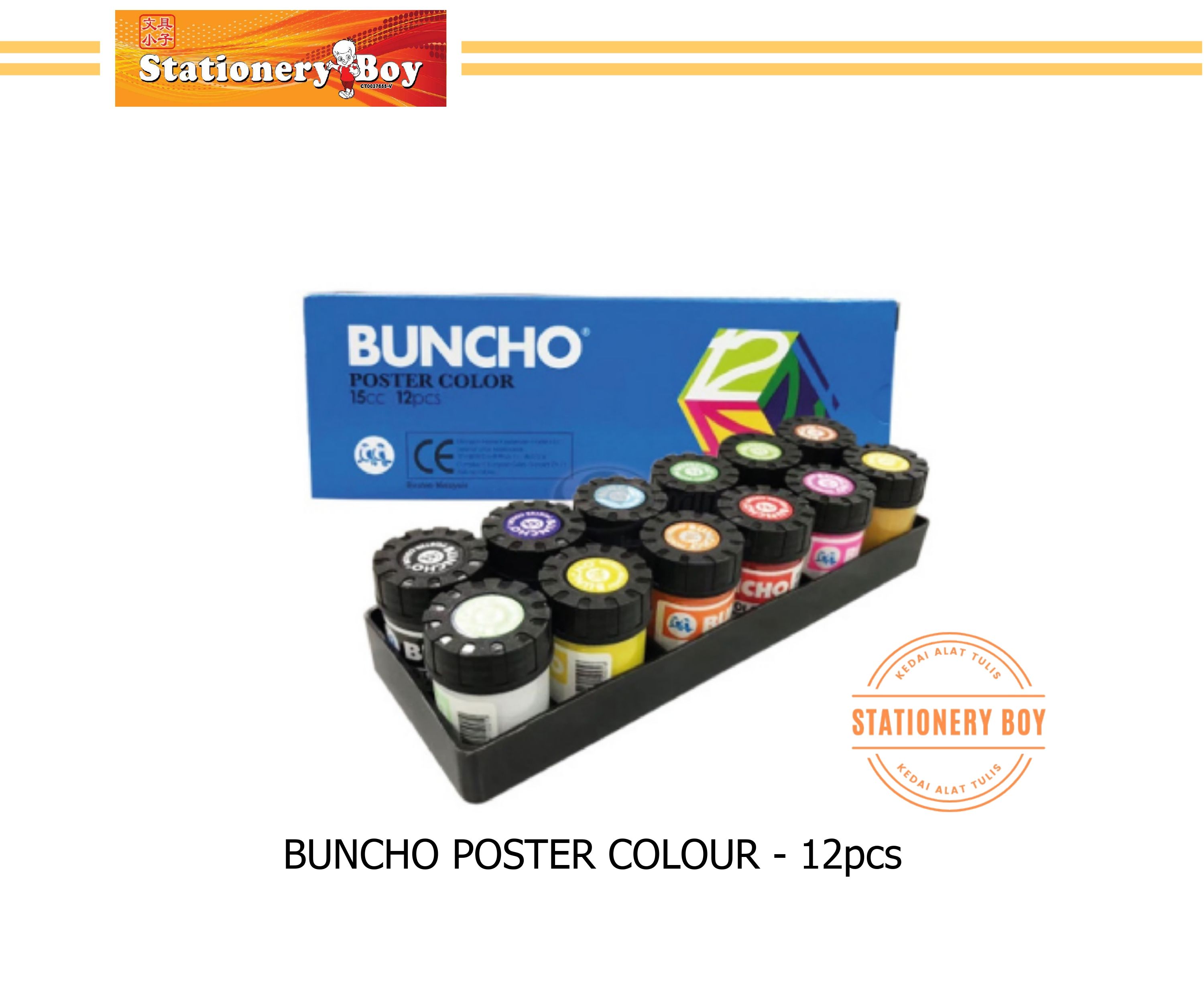 BUNCHO Poster Colour / Warna Poster - 12's