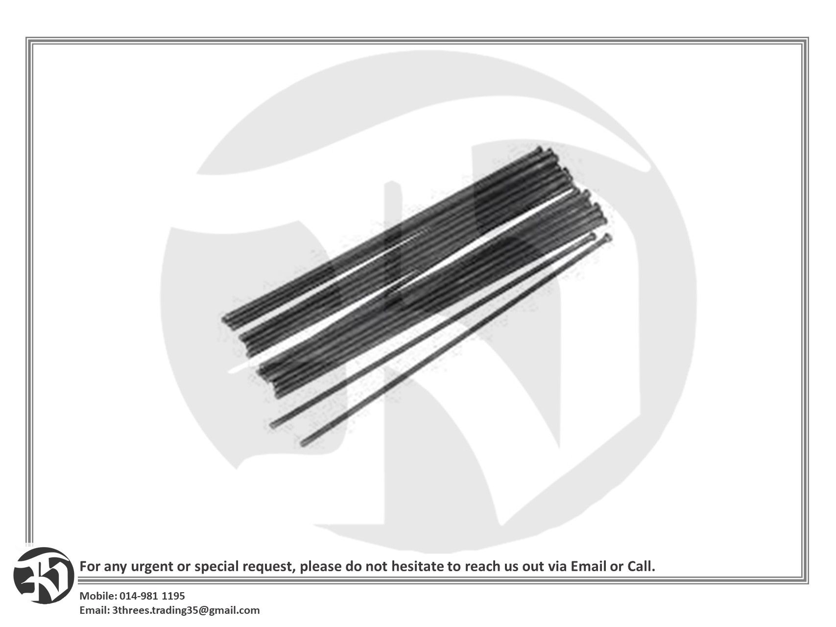Sealey SA50.02 Needle Set 19pc 3 x 180mm (Needle Scalers) Needle Scaler, Air