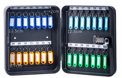 Key Box Password Lock Metal Organizer Keys Holder Safety Storage Wall Mounted Combination Lockable Home Cabinet