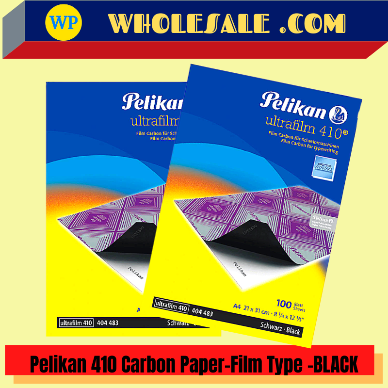 PELIKAN 410 UTRAFILM CARBON PAPER-BLACK (100'S) / Pelikan / 410 UtraFilm / Carbon Paper