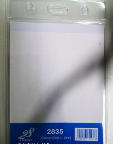2S PVC Name Badge Portrait 100 pieces