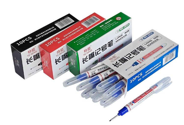 NIB PERMANENT MARKER PEN MK-2024 BLACK RED GREEN BLUE