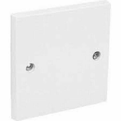 SOCKET BLANK WHITE PLATE COVER-SINGLE
