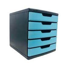 DOCUMENT DRAWER 5 TIER 350X285X320MM (BLUE)