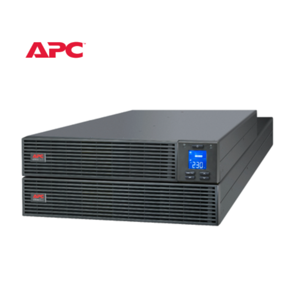 APC SRV6KRI Easy UPS On-Line, 6kVA/6kW, Rackmount 4U, 230V, Hard wire 3-wire(1P+N+E) outlet, Intelligent Card Slot, LCD, W/O rail kit
