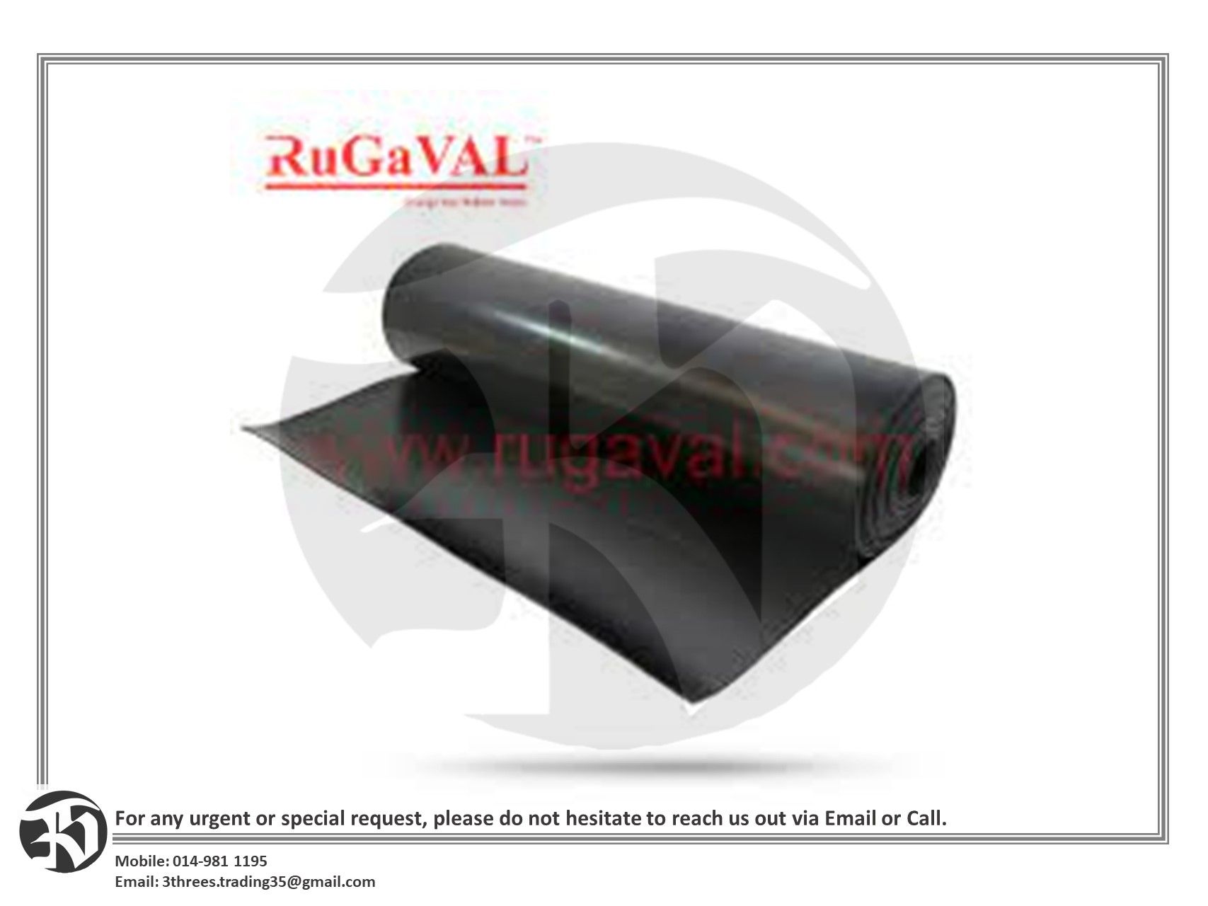 Gasket EPDM Rubber 3mm