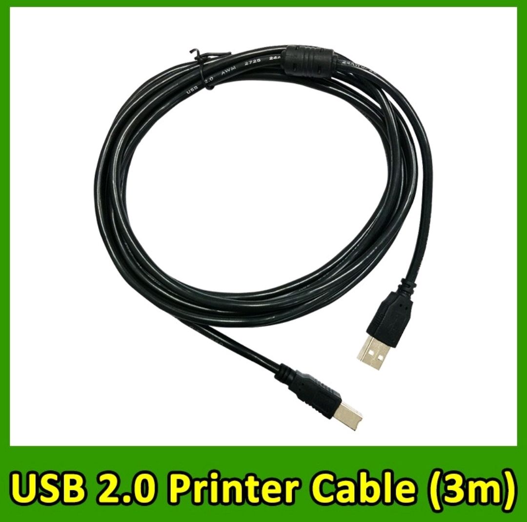 NA High Speed Printer Cable A to B Male 3Meter USB 2.0