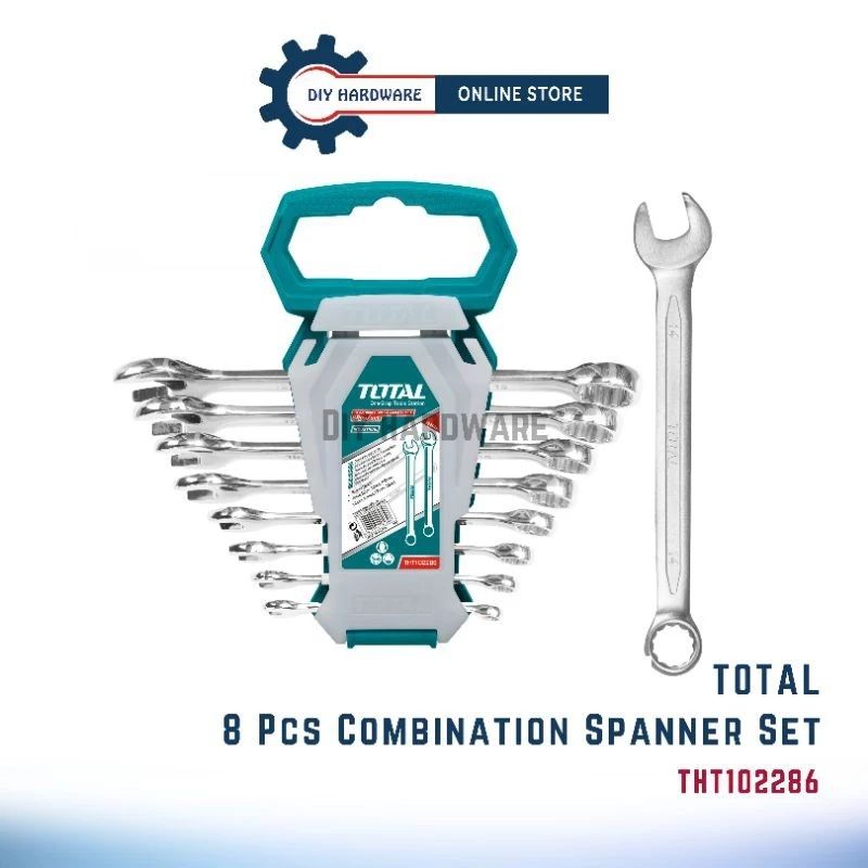 TOTAL 8 Pcs Combination Spanner Set THT102286