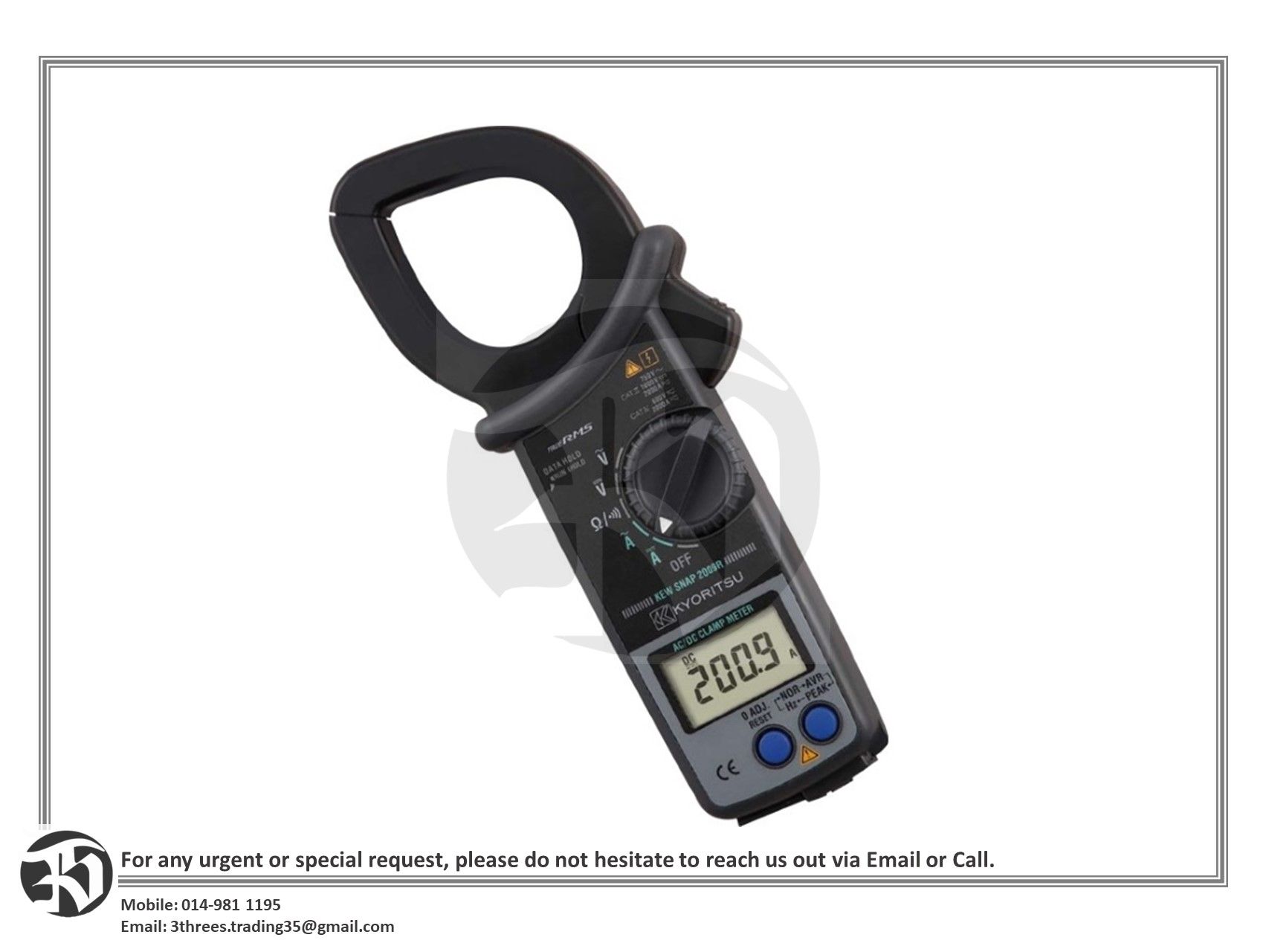 Kyoritsu 2009R AC/DC Digital Clamp Meters