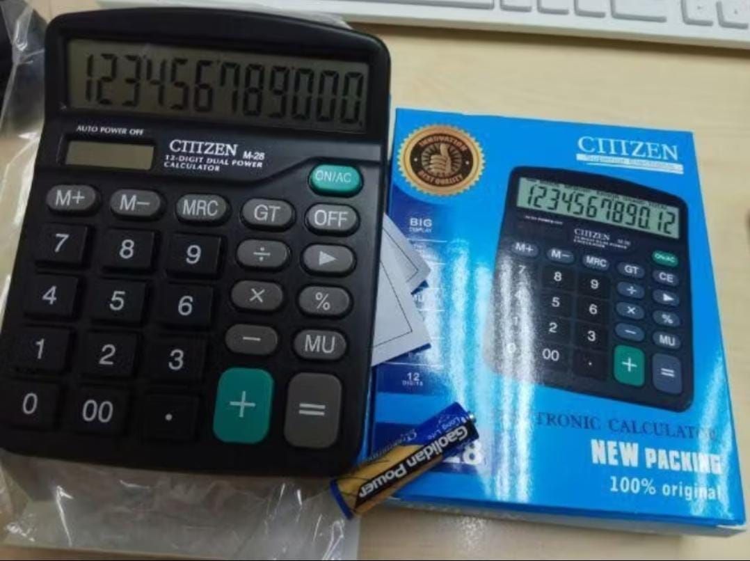 Citizen superior electronic calculator 12 digits M28