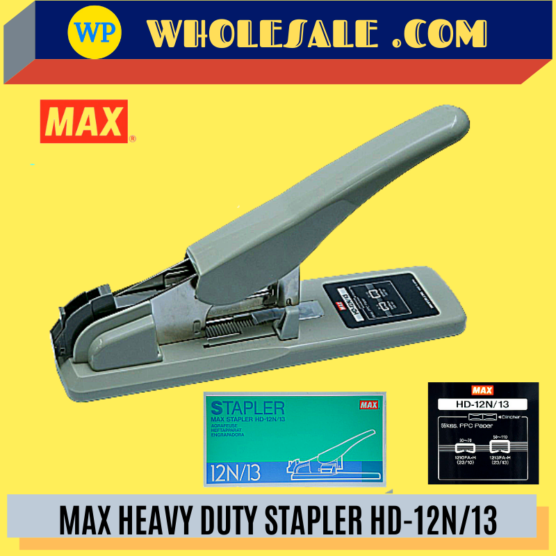 MAX HEAVY DUTY STAPLER HD-12N/13 / Max / Heavy Duty Stapler / Stapler / Guntacker / Max Heavy Duty Staples HD-12N/13