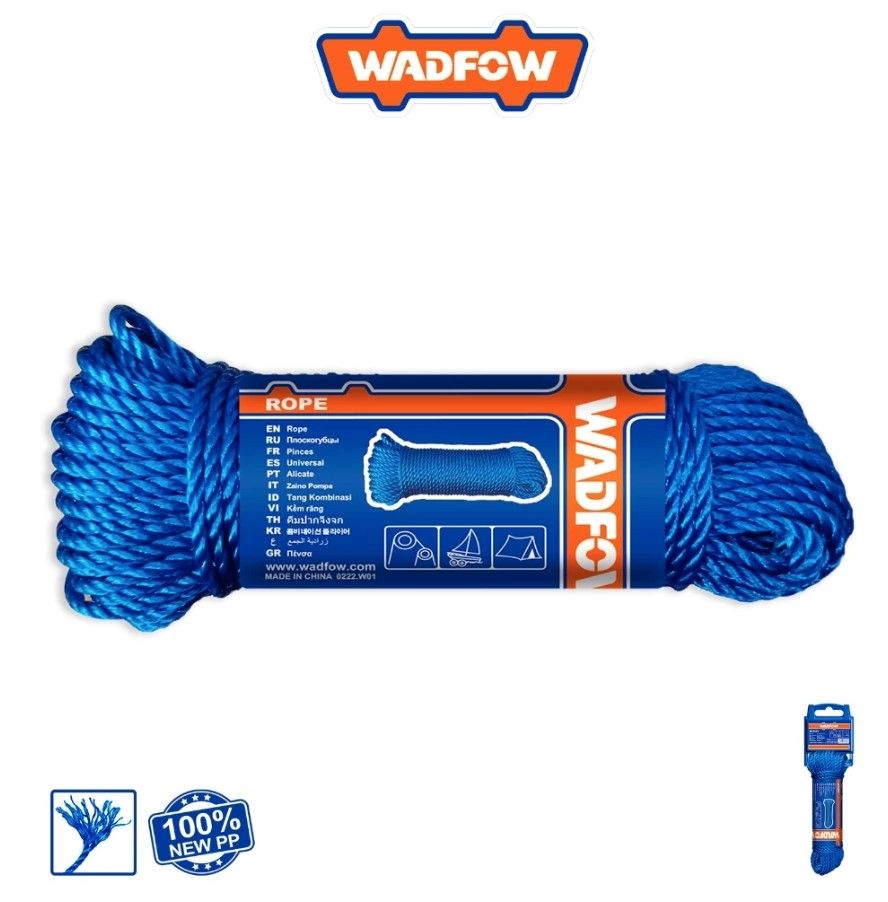 WADFOW ROPE, DIAMETER: 4MM, 6MM, 8MM, 10MM, LENGTH: 15M, 20M, 30M WRZ1304 / WRZ1306 / WRZ1308 / WRZ1310