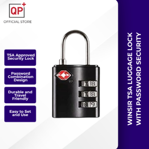 WINSIR TSA LUGGAGE LOCK WITH PASSWORD SECURITY LOCK MANGGA KUNCI BAGASI l 行李挂锁-
