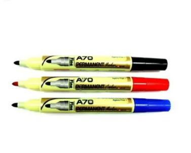 YOSOGO A70 PERMANENT MARKER 12/PCS [ BLACK / BLUE / RED ]