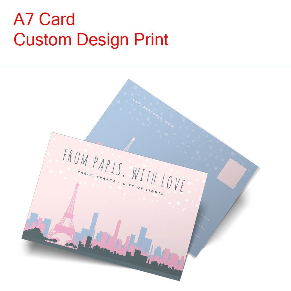 A7 Double Side Card Printing 260gsm Art Card (100pcs)