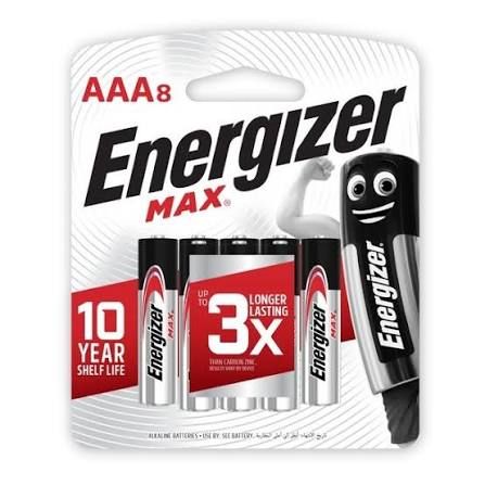 Energizer Battery Aaa 8 Piece