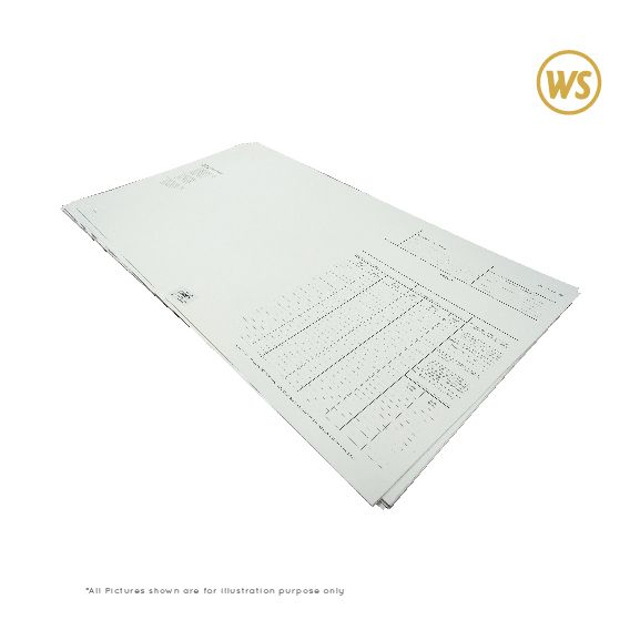 13 x 23.5 270GMS WHITE MINUTE FILE AM435-PIN 1/80