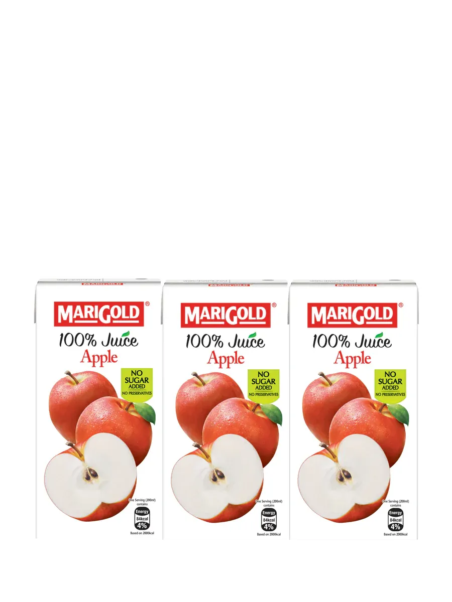 Marigold 100% Juice Apple 24 x 200ml